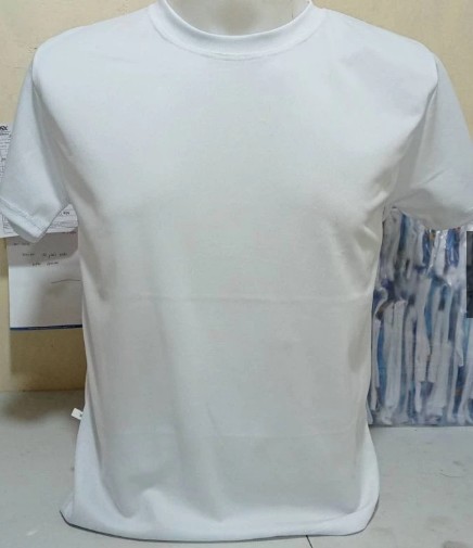 white cotton spandex t-shirt - sublimation print